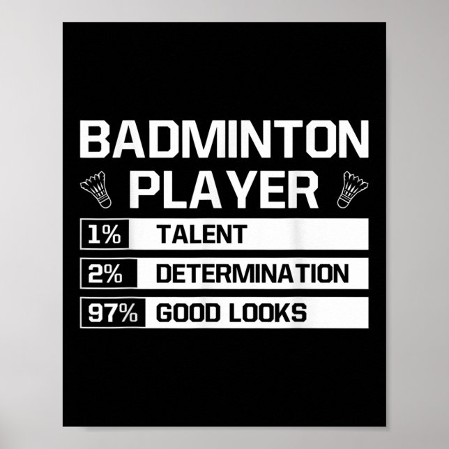 Affiche Détermination du talent du joueur de badminton Bea (Devant)