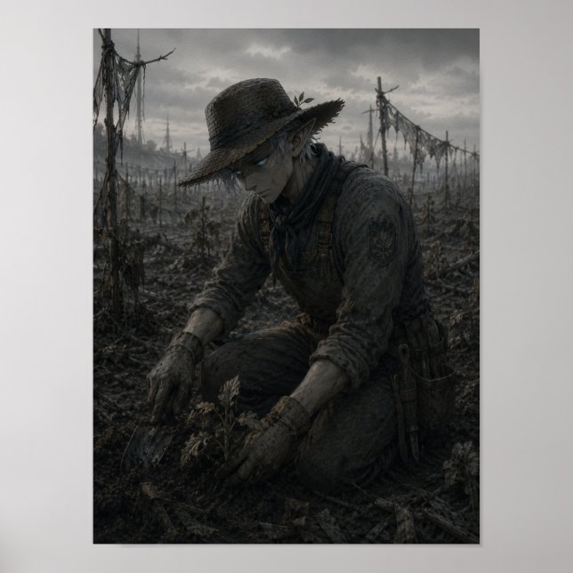 Affiche Détermination / Jardinier / Plantations (Devant)