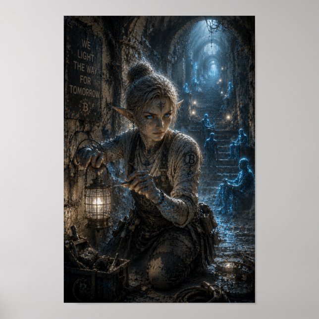 Affiche Détermination / Travailleur de Lumière / Catacombe (Devant)
