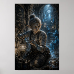 Affiche Détermination / Travailleur de Lumière / Catacombe