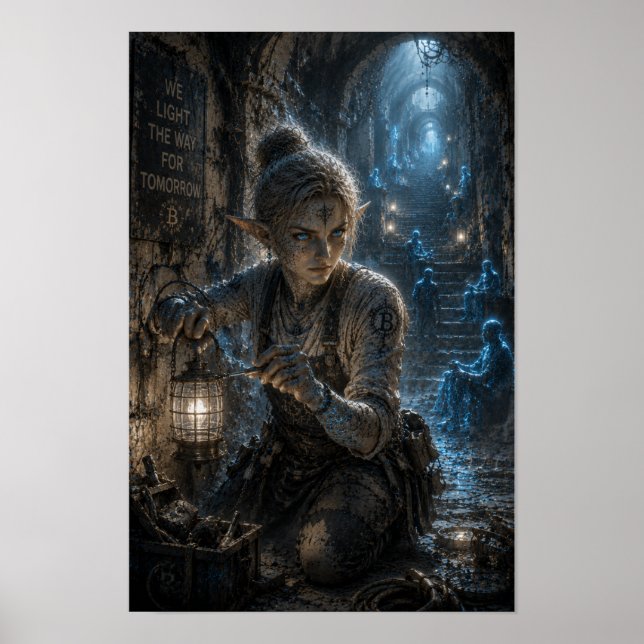 Affiche Détermination / Travailleur de Lumière / Catacombe (Devant)
