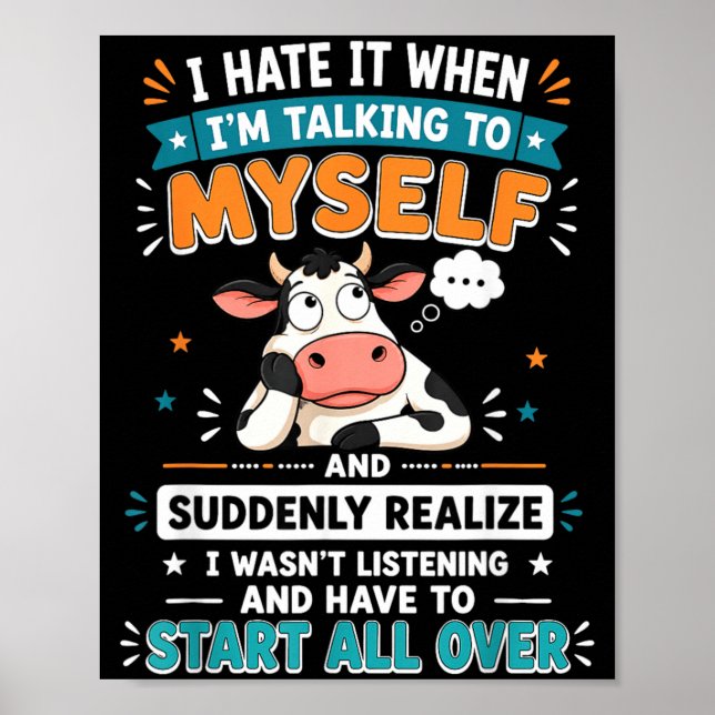 Affiche Déteste Quand Je Parle À Et Me Rends Compte Brusqu (Devant)