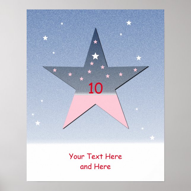 Affiche d'étoile pour enfants (Devant)