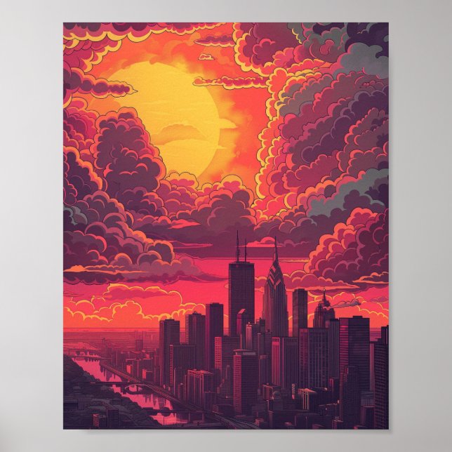 Affiche Detroit Michigan USA (Devant)