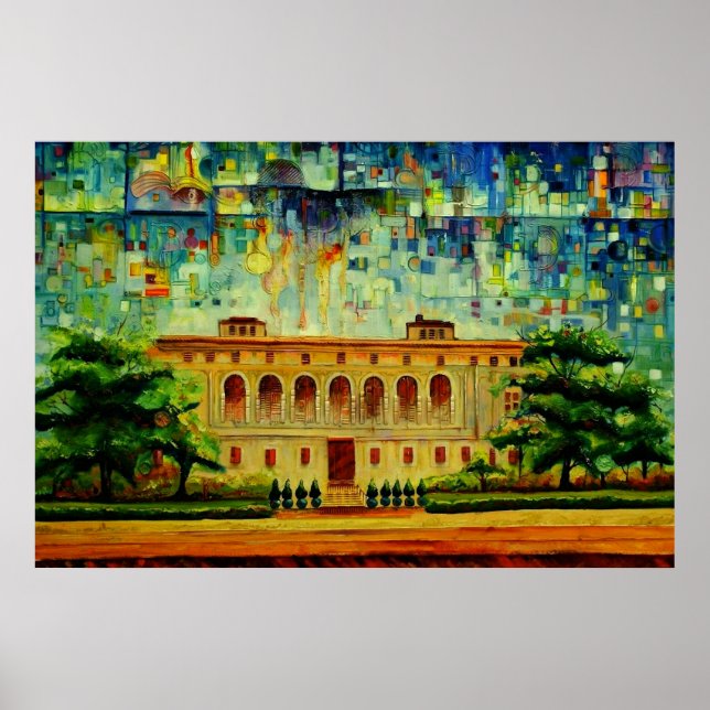 Affiche Detroit Public Main Library Rendition 1 (Devant)