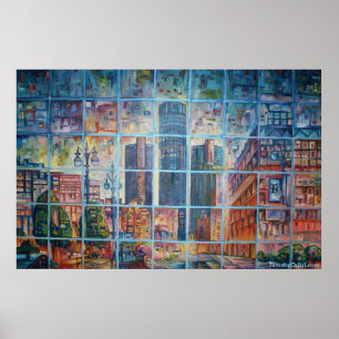 Affiche Detroit sur mon esprit I - copie de toile