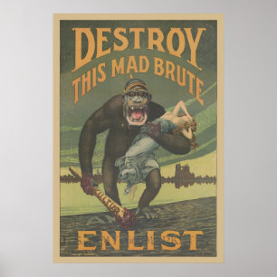 Affiche Détruisez Cette Mad Brute Enlist