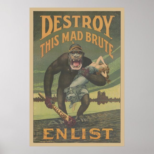 Affiche Détruisez Cette Mad Brute Enlist (Devant)