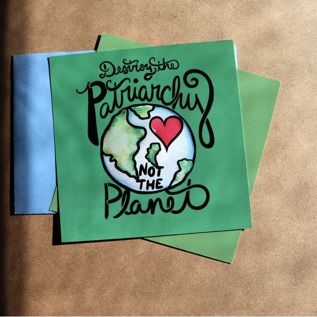 Affiche Détruisez le patriarcat et non la planète (Créateur téléchargé)