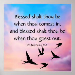 Affiche Deutéronome 28:6