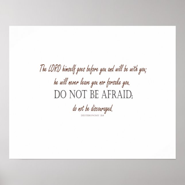 Affiche Deutéronome_31:8 (Devant)