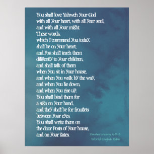 Affiche Deuteronomy 6:5-9 - Priorities