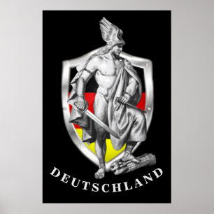 Affiche Deutschland Allemagne Hermann Arminius