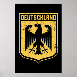 Affiche Deutschland Eagle - Armoiries allemandes