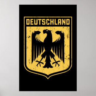 Affiche Deutschland Eagle - Armoiries allemandes