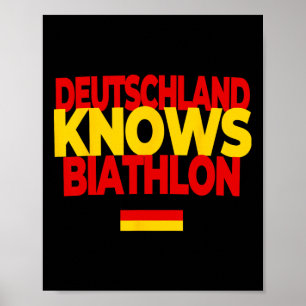 Affiche Deutschland Knows Biathlon - Allemagne Biathlon