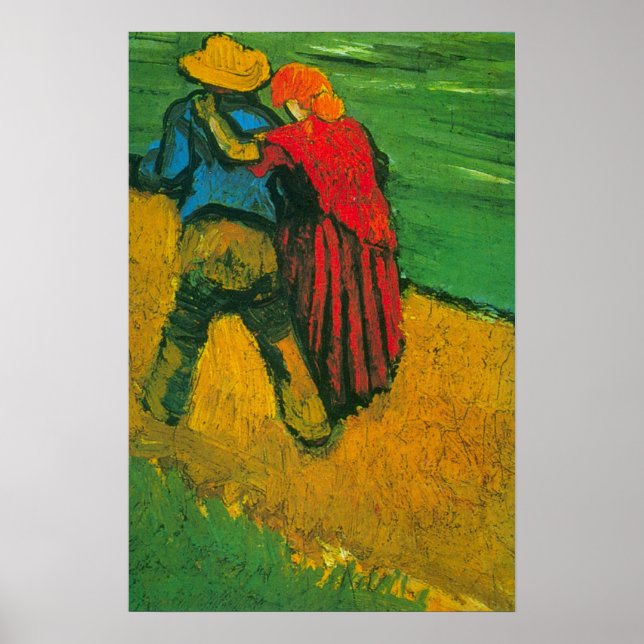 Affiche Deux Amants par Vincent van Gogh (Devant)
