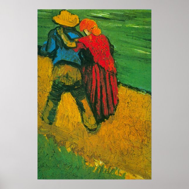 Affiche Deux amants par Vincent van Gogh (Devant)