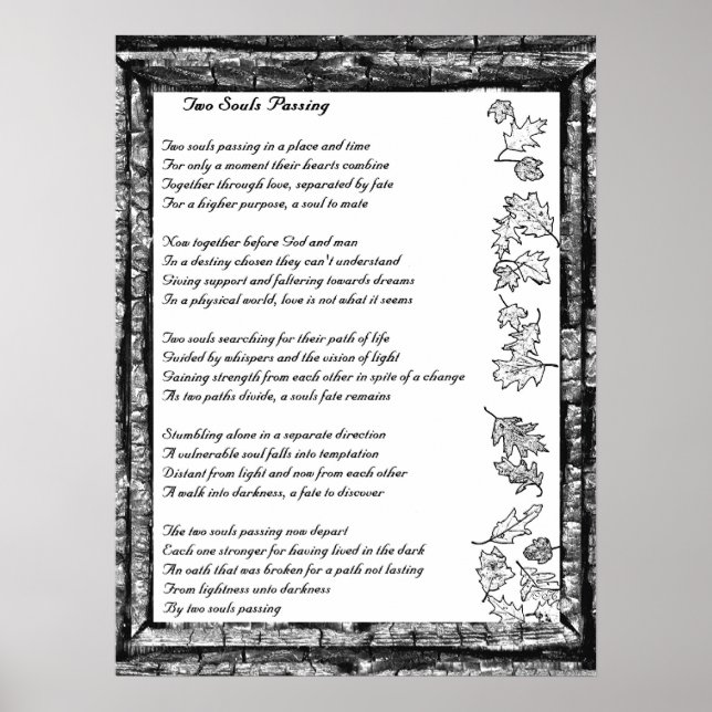 Affiche Deux Âmes qui traversent (Devant)