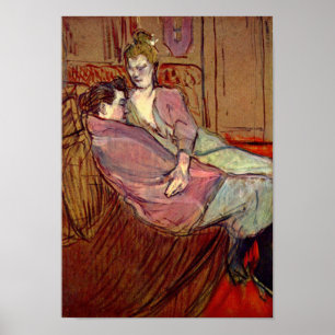 Affiche Deux amis au Brothel par Toulouse-Lautrec