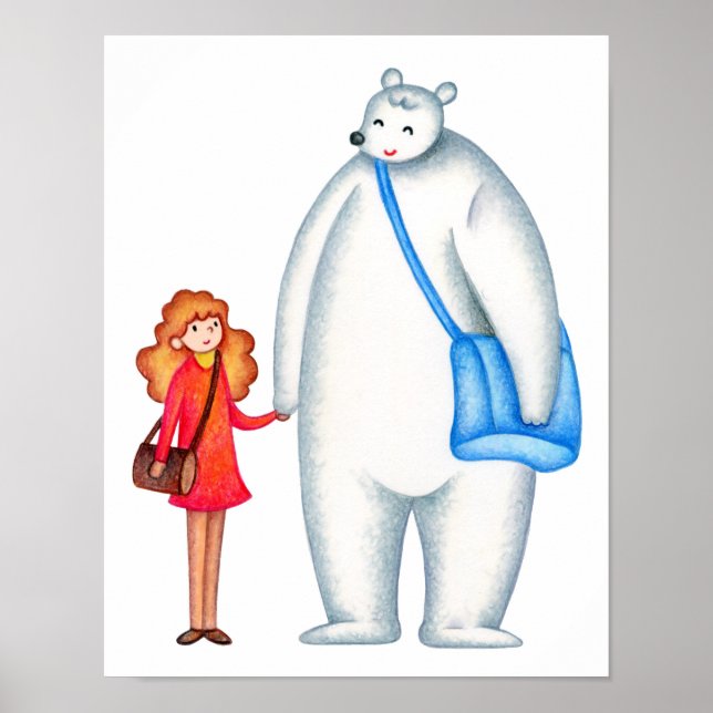 Affiche Deux amis proches. Ensemble où qu'ils aillent. (Devant)