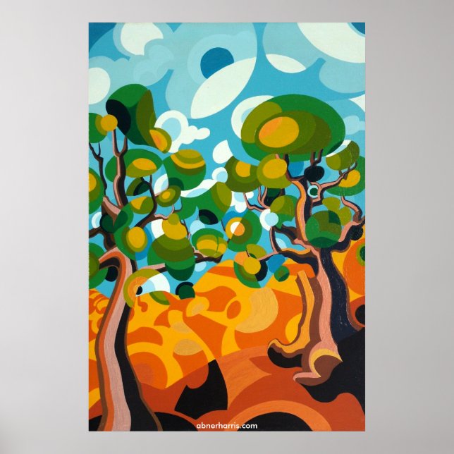 Affiche Deux arbres (Devant)