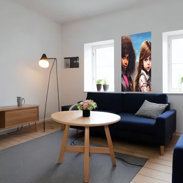 Affiche Deux bons amis | Art AI (Créateur téléchargé)