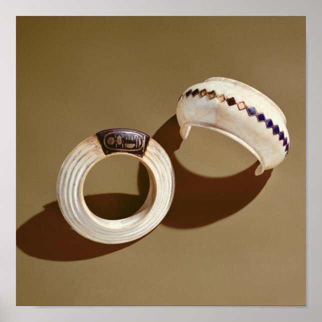 Affiche Deux bracelets, de la Tombe de Toutankhamon (Devant)
