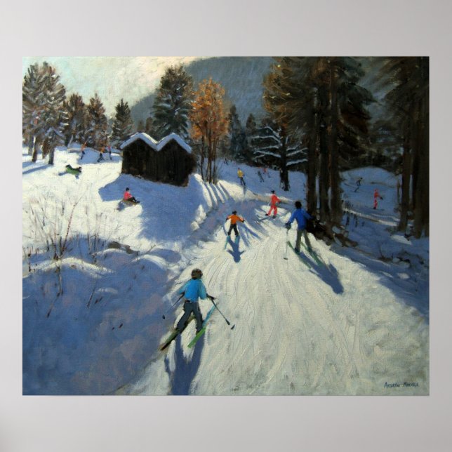 Affiche Deux cabanes de montagne Pléney Morzine (Devant)