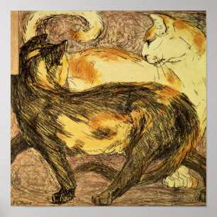Affiche Deux chats