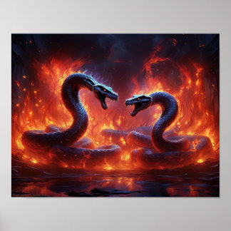 Affiche Deux Cobras En Enfer (14 x 11)