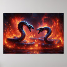 Deux Cobras En Enfer (24 x 36)