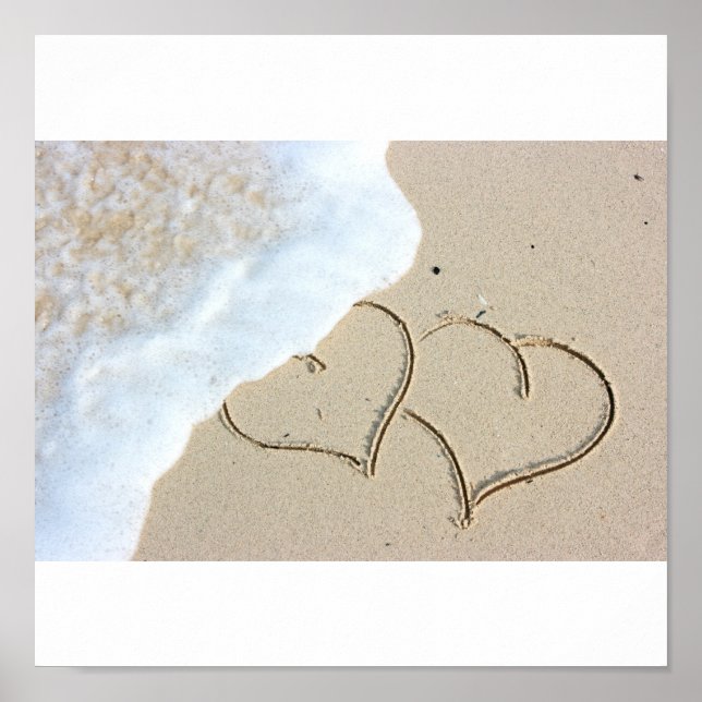 Affiche Deux coeurs amoureux (Devant)