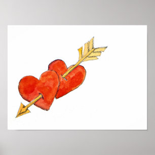 Affiche Deux coeurs - flèche 2011