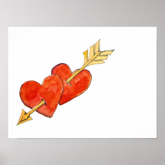 Affiche Deux coeurs - flèche 2011 (Devant)
