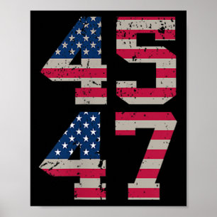 Affiche (Deux Côtés) 45 47 Trump Meilleure Couverture Que