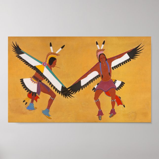 Affiche Deux danseurs aigles (Devant)
