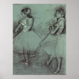Affiche Deux danseurs d'Edgar Degas, Ballet Art Vintage