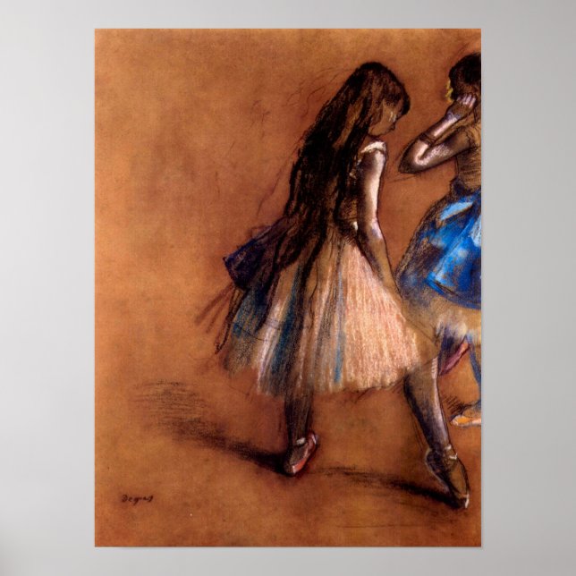 Affiche Deux danseuses d'Edgar Degas (Devant)