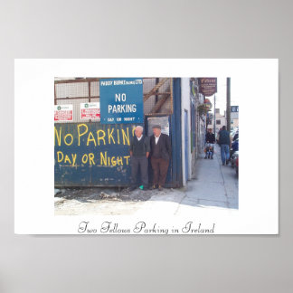 Affiche Deux Fellows Stationnement en Irlande