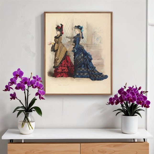 Affiche Deux femmes en robes de jour (Créateur téléchargé)