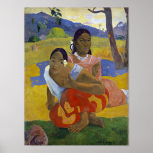 Affiche Deux femmes tahitiennes, Gauguin
