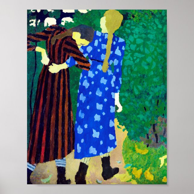 Affiche Deux Filles, Edouard Vuillard (Devant)