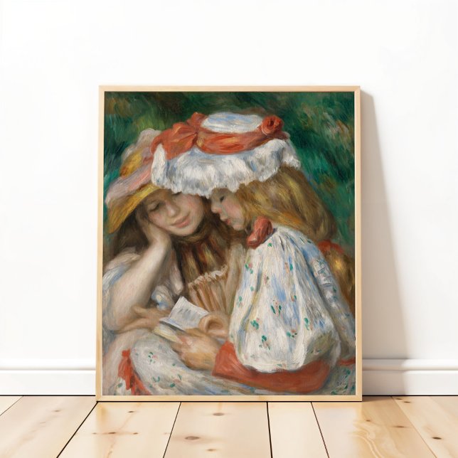Affiche Deux Filles Lecture, Auguste Renoir Art (Créateur téléchargé)