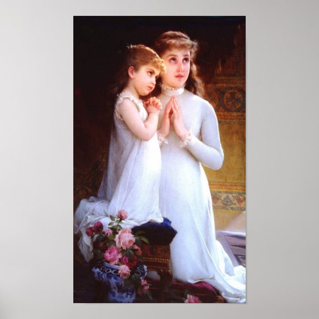 Affiche Deux Filles Priant (Devant)