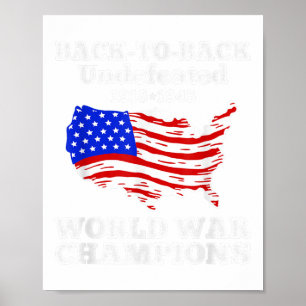 Affiche Deux fois 4 juillet champion de la guerre mondiale