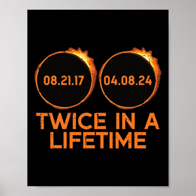 Affiche Deux Fois Dans Une Éclipse Solaire De Vie 2024 Tot (Devant)