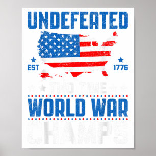 Affiche Deux fois la Guerre mondiale Champs patriotiques 4