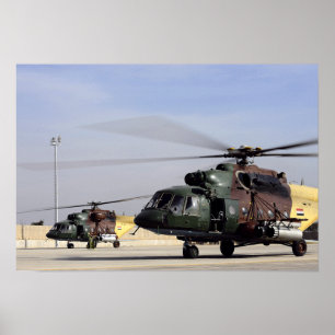 Affiche Deux Hélicoptères Irakiens Mi-17 Hip
