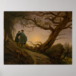 Affiche Deux hommes sur la lune